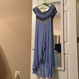 Long dress with sewn in shorts